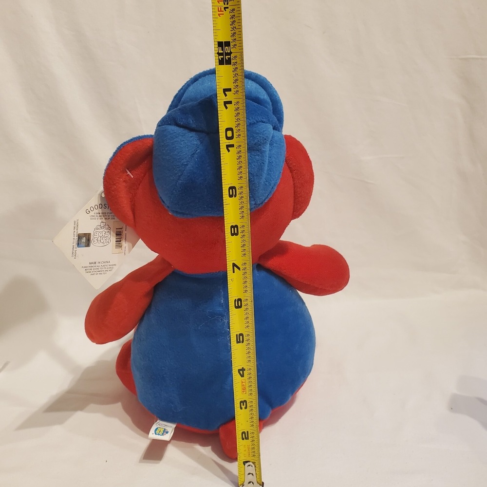 Chicago Cubs Plush Bear Good Stuff MLB Baseball Red With Baseball Cap 2006 Tags - Picture 2 of 16